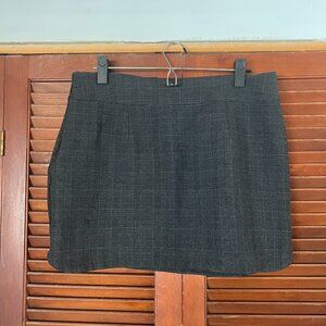 Zara Grey Plaid Mini Skirt